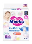 Подгузники детские, Merries (Меррис) до 5 кг р. 1 NB 68 шт