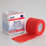 Бинт эластичный когезивный, Вариант р. 4мх4см 1 шт самофиксирующийся цветной красный