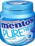 Жевательная резинка, Mentos (Ментос) 100 г Пуре свежая мята банка